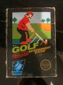 Golf (Nintendo Entertainment System, 1985 box and game
