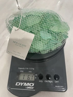 Jarrón de vidrio marino Pottery Barn relleno mesa artesanía paisaje decoración náutica 1,6 lb Foto 1 de 4