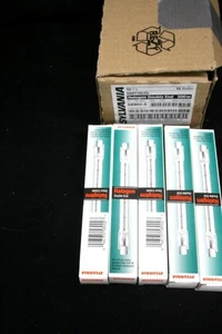 Sylvania Halogen Double End 500W Bulbs #500T3Q/CL – Clear Quartz Tube Light - Picture 1 of 3
