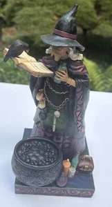 Jim Shore Conjouring Up A Spell Halloween Witch 2010 Figurine # 4017588 - Picture 1 of 12
