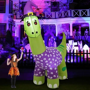 6 Fuß Halloween Schlauchboote Outdoor Dekorationen Dinosaurier Explosion Garten Dekorati... - Bild 1 von 6