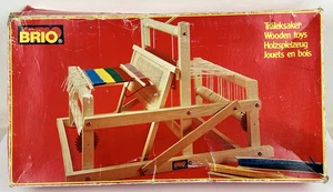 Brio Miniature Wooden Tabletop Weaving Loom 31888 w/ Box Instructions 1380 Toy - Picture 1 of 11