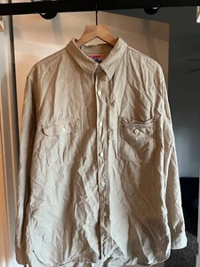 Rite Stuff Uncle Sam - Tan Chambray Workshirt Sz XXL - Imagen 1 de 3