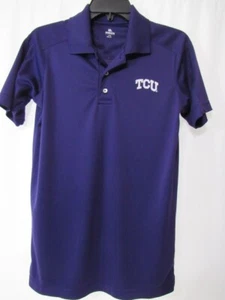 TCU Horned Frogs Caballeros Ropa Ropa Deportiva Púrpura Poliéster Polo S/CH - Imagen 1 de 6