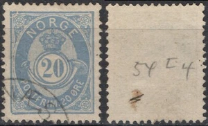 Noruega 1522 1886-93, NK 54 I, canc. , MI 46, SC #44. - Imagen 1 de 1