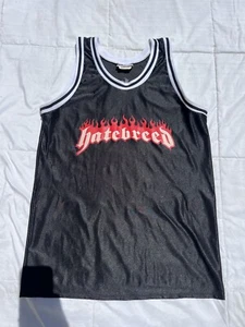 Vintage 2000s Hatebreed Basketball Jersey Shirt Size Large Perseverance Merauder - Picture 1 of 8
