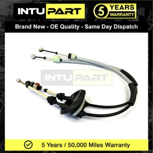Gear Lever Change Cables Forward Reverse Intupart Fits Peugeot 307 1.6 2444CE - Picture 1 of 8
