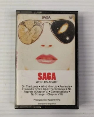 Saga, Worlds Apart, Cassette Tape 1982 - Image 1 of 4