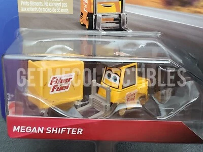 DISNEY PIXAR CARS MEGAN SHIFTER FIBER FUEL PITTY DINOCO 400 2018 SAVE 6% GMC - Image 1 of 3