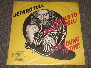 Jethro Tull~Too Old To Rock 'n' Roll Too Young To Die~Taiwanese IMPORT~FAST SHIP - Picture 1 of 2