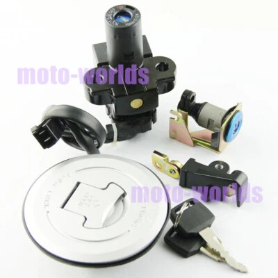Juego de bloqueo de llave interruptor de encendido tapa de combustible para Honda VTR1000F Superhawk 1998-2000 Foto 1 de 4