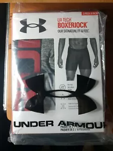 Under Armour Tech Boxerjock 2 Pack Boxer Brief 6 Inch Size 5XL 54-56 Underwear - Picture 1 of 4