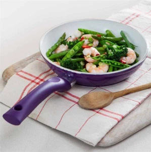 Padella per friggere in ceramica JML Ceracraft 20 cm. Melanzana viola cassaforte a induzione prezzo disponibile £28,99 - Foto 1 di 8