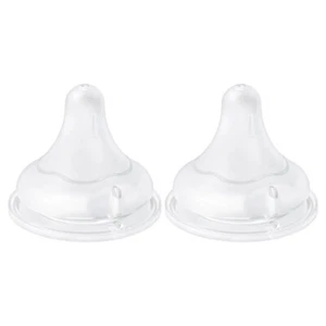 2pc Pigeon Softouch LL Y Cut Wide Neck Nursing Baby Feeding Bottle Lid 9m+ - Picture 1 of 2