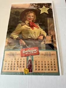 VINTAGE DR. PEPPER CALENDAR MAY & JUNE 1945 "ELYSE KNOX" - Picture 1 of 5