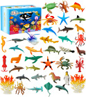 Jouet animal marin océanique, pack de 38 mini figurines jouets de bain, réaliste sous... 