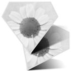 2 x Diamond Stickers 10 cm BW - Daisy Flower Garden Nature  #38691
