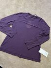 Lululemon Keyhole Mesh Long Sleeve Purple Size 12 Brand New MSRP $68