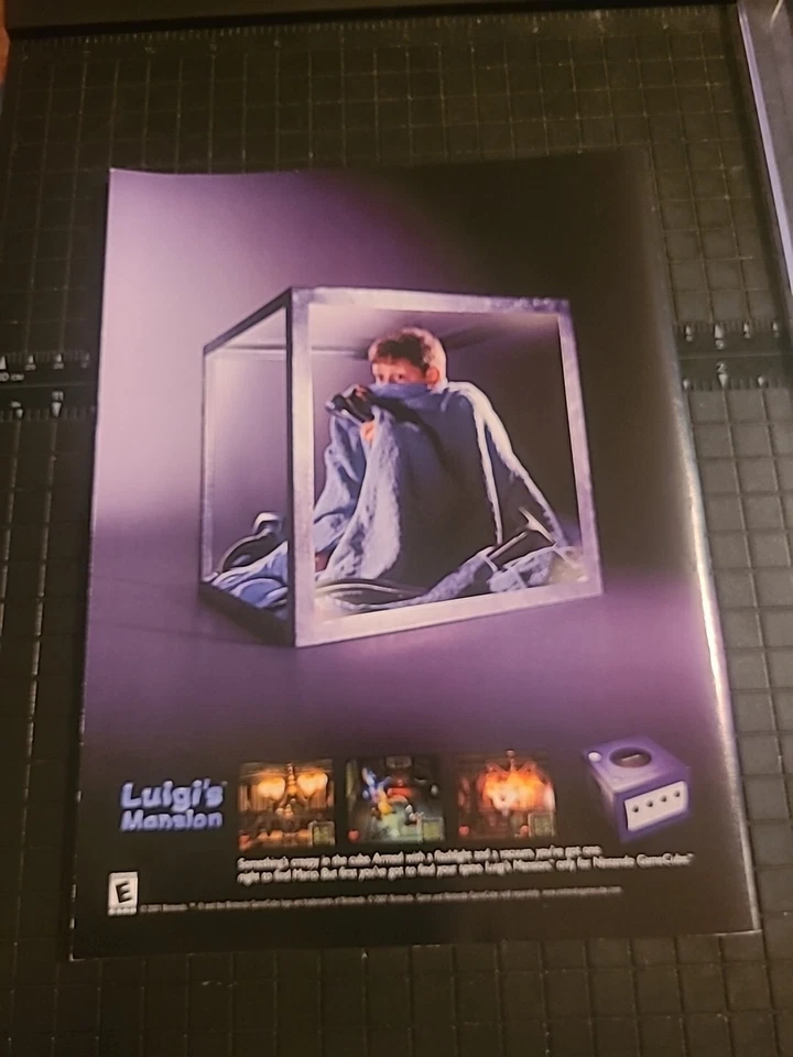 Anuncio impreso Luigi's Mansion Gamecube 2001 8x11 ideal para enmarcar  Foto 1 de 1