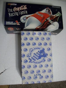 1998 DALE JR #1  1/24 CAR COCA COLA  & 1/64 COKE MACHINE POLAR BEAR TIN - Picture 1 of 9