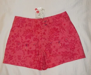 Limited Too Girls Woven Cotton Floral Shorts Pink 14 Slim 12 NWT - Picture 1 of 4