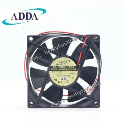 ADDA AD08024UB257104 AD0824UB-A71GL Axial Fan DC24V 0.16A 80*80*25MM Cooling Fan - Image 1 of 4