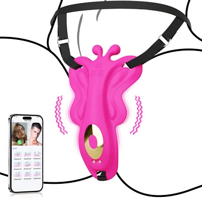 9 Funtions APP Remote Control Vibrating Wearable Panties C-String Sexy Underwear - Image 1 of 4