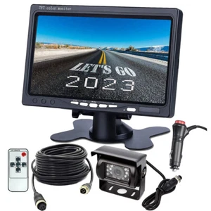 7'' TFT Color LCD Car Rear View Camera Monitor Support Rotating Screen 800*480 - Picture 1 of 15