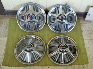 1965 Ford Mustang Spinner Hubcaps 14" Set of 4 Wheel Covers 65 Hub Caps - Bild 1 von 6