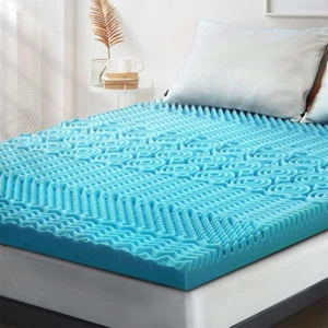 Breathable 7-Zone Memory Foam Mattress 8cm Cooling Gel Bamboo Fabric Deluxe Pads - Picture 1 of 28