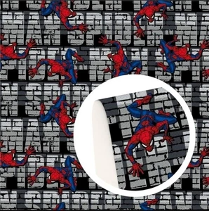 ROLLO IMITACIÓN CUERO Spiderman superhéroe 12" x 55" textura suave 1140174 - Imagen 1 de 2