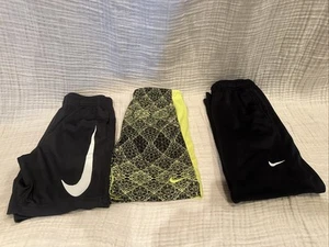 Lot Of kids Nike Dri-FIT Shorts Set with Mesh Design And Thermafit Pants - Picture 1 of 10