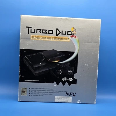 Consola TurboGrafx-CD/TurboDuo Launch Edition negra, en caja original, probada y funcionando  Foto 1 de 4