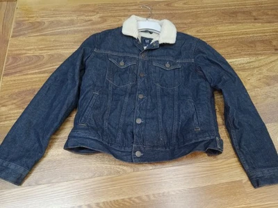 Boys GAP Blue Jean Denim Jacket XXL Sherpa Fleece Lined Dark Wash 2020 - Image 1 of 4