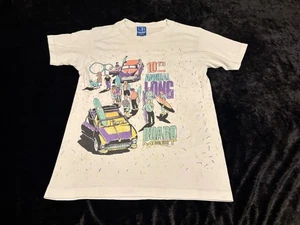 Boys Large Vintage 1988 Ocean Pacific OP 10th Annual Long Board Surfing Tshirt - Picture 1 of 3