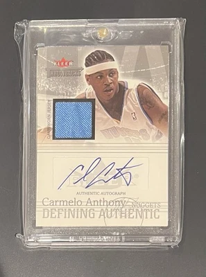 2004-05 Fleer Throwbacks Defining Authentic Jersey Carmelo Anthony /50 Auto - Image 1 of 2