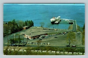 Bar Harbor Yarmouth "Bluenose" Ferry Terminal, Tour Bus, Maine Vintage Postcard - Picture 1 of 2