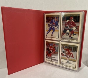 Carpeta clásica 1991 y lote de 57 tarjetas de hockey 1992 O-Pee-Chee Premier NHL - Imagen 1 de 19