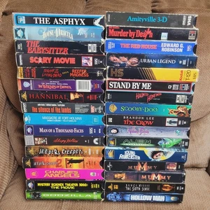 32 Horror Alternative Syfy Movie VHS Collection Lot Frankenstein Godzilla Crow - Picture 1 of 12