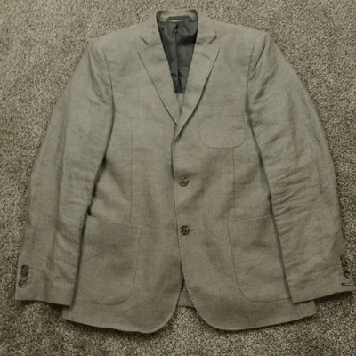Blazer J. Lindeberg Angelico 50L Lino Gris Hecho en Portugal, Tejido en Italia Foto 1 de 4