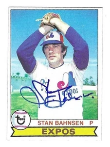 Autographed 1979 Topps Stan Bahnsen Montreal Expos Card #468 w/ Show Ticket - Picture 1 of 1