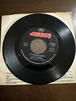 DEF LEPPARD  Photograph / Action! Not Words 45 from 1983 Tested!!! - Image 1 of 2