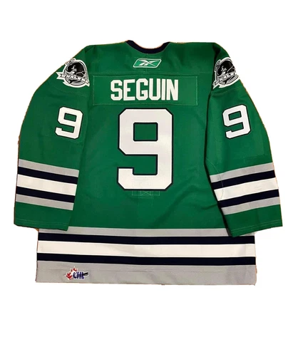 TYLER SEGUIN PLYMOUTH WHALERS JERSEY  RBK AUTHENTIC 56 ULTRAFIL WITH FIGHT STRAP Cover