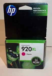 Genuine HP 920XL Magenta Ink Cartridge (CD973AN) NEW Exp Feb 2015 Ships Fast! - Picture 1 of 3