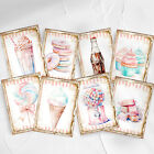 Retro Sweets Card Toppers Cardmaking Scrapbooking Tags Craft