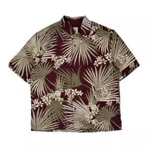 Jamaica Jaxx Hawaiian Shirt - Medium Green Silk - Picture 1 of 8