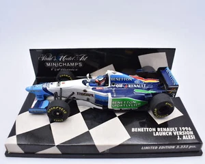 Modellino auto Formula 1 F1 1:43 Benetton Renault 1996 Launch Version Minichamps - Foto 1 di 4