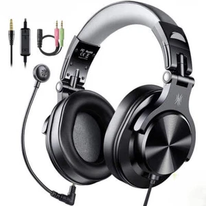 A71D Wired Gaming Headset Gamer Over Ear Hi-Res Audio Headphones With Detachable - Picture 1 of 14