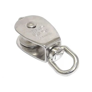 1-1/4" Single Pulley Block,316 Stainless Steel,Pulley Block Wheel Swivel Lifting - Picture 1 of 4