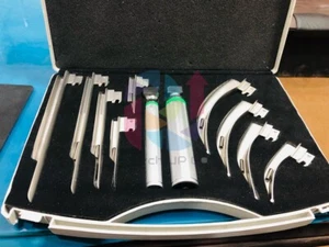 Kit de intubación laringoscopio de fibra óptica Macintosh & MILLER anastesia pediátrica - Imagen 1 de 5